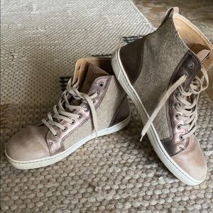 Birkenstock neutral sneakers with cool materials